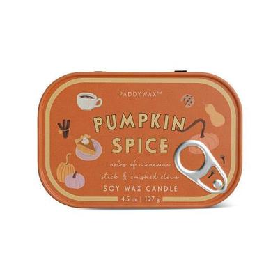 Paddywax Bistro Pumpkin Spice Candle Tin Cinnamon Stick & Crushed Clove