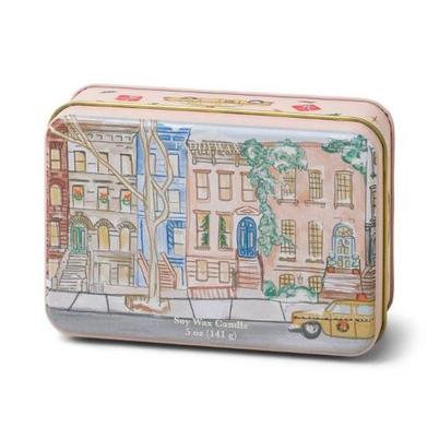 Paddywax Christmas Tin Brownstone Candle Tangerine & Clove