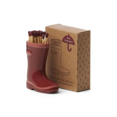 Paddywax Wellington Boot Matches Dark Red 25 Matches