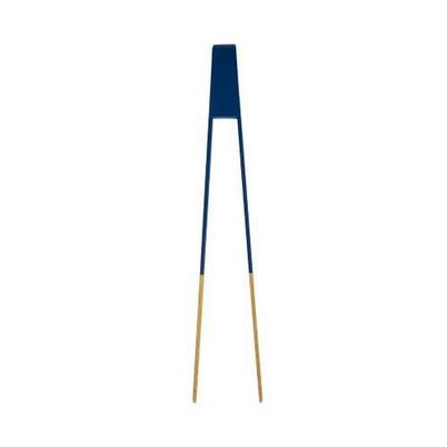 Pebbly Bamboo Magnetic Toast Tong Dark Blue