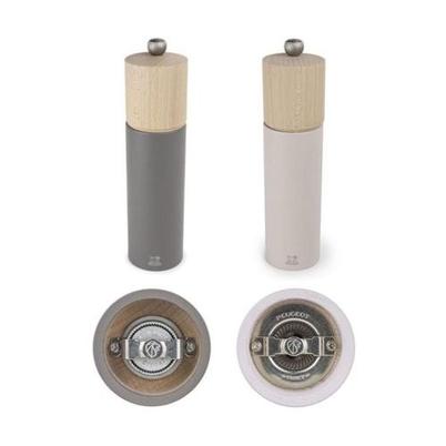 Peugeot Grey Rock & Petal Rose Salt Pepper Mill Boreal Set