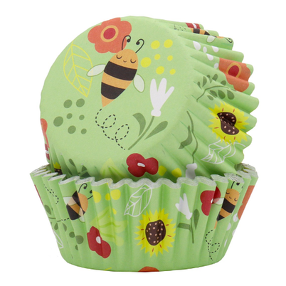 PME 30 Standard Foil Cupcake Cases Bees