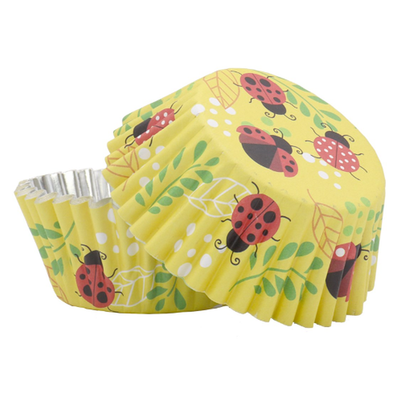 PME 30 Standard Foil Cupcake Cases Ladybird