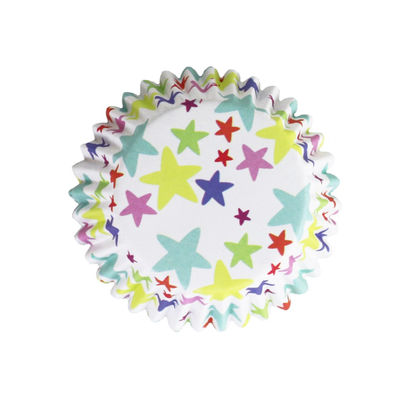 PME 30 Standard Foil Cupcake Cases Star Blast