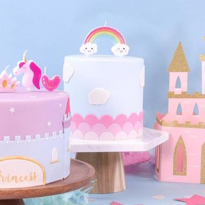 PME Candle Topper Glitter Rainbow 