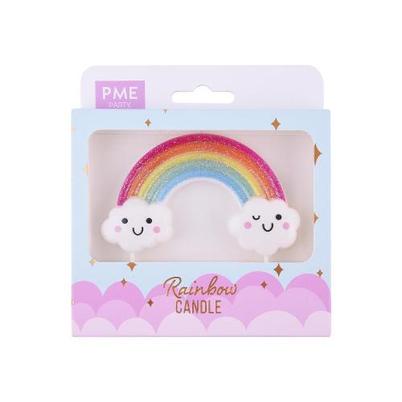 PME Candle Topper Glitter Rainbow 
