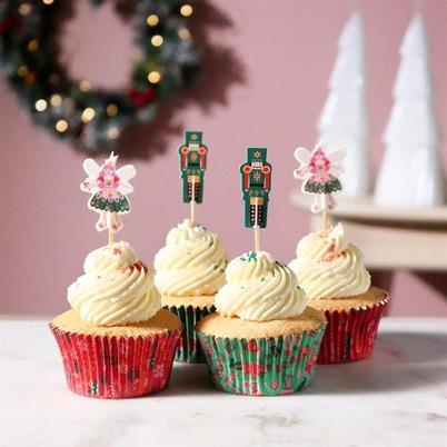 PME Christmas Cupcake & Topper Nutcracker