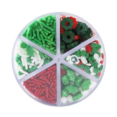 PME 6-in-1 Deck The Halls Christmas Sprinkle Set