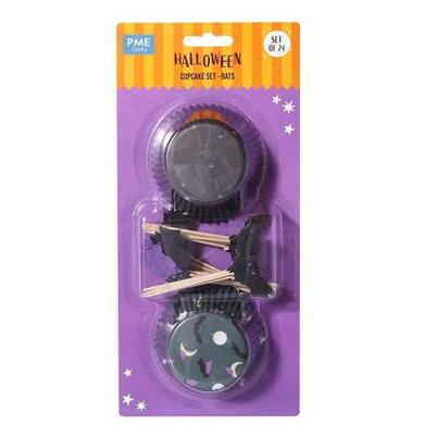 PME Bats Halloween Cupcake Cases & Topper