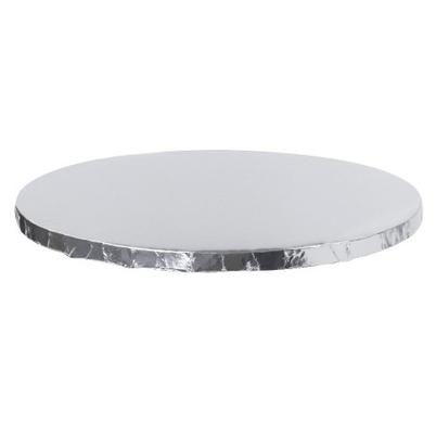 PME Round Silver Cake Boards with Wrapped Edges