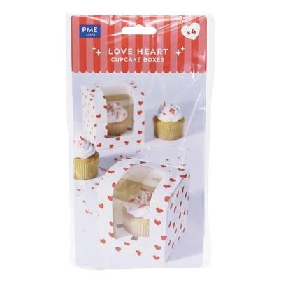 PME Valentines Treat Boxes Love Hearts Pack of 4