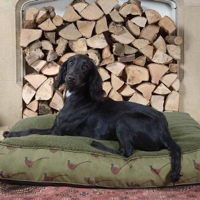 Sophie Allport Pheasant Fleece Pet Mattress Small