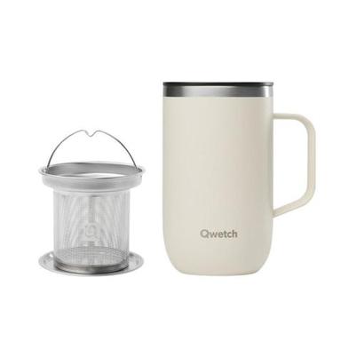 Qwetch Insulated Mug with Filter Matt Sand 470ml