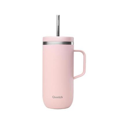 Qwetch Pastel Pink Insulated Cold Cup 600ml