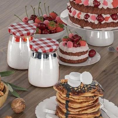 Red Gingham Twist Top Jar 150ml 