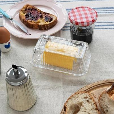 Rex Glass Butter Dish 