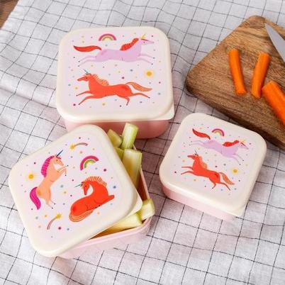 Rex Snack Boxes Unicorn Set of 3