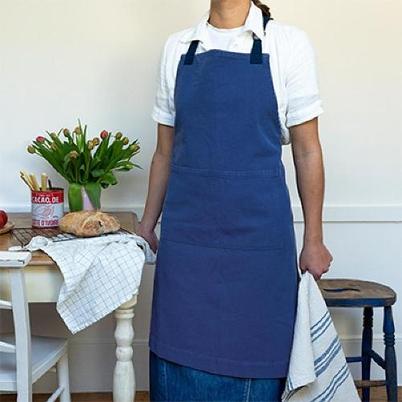 Rex Two-Tone Utility Apron Indigo Blue