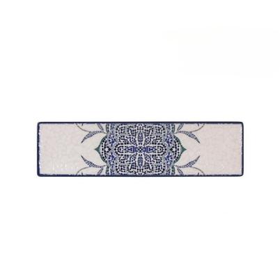 Rosetta Blue Rectangular Plate 30x8cm