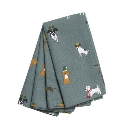 Sophie Allport Christmas Dogs Napkins Set Of 4