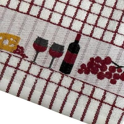 Samuel Lamont Poli Dri Tea Towel Wine & Cheese