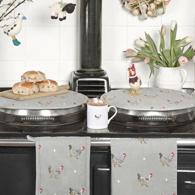 Sophie Allport Chicken Circular Hob Cover