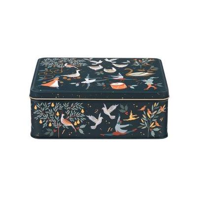 Sara Miller 12 Days of Christmas Deep Rectangular Tin