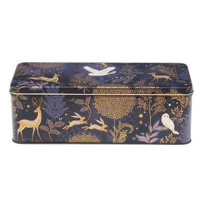 Sara Miller Christmas Magical Nightfall Rectangular Tin