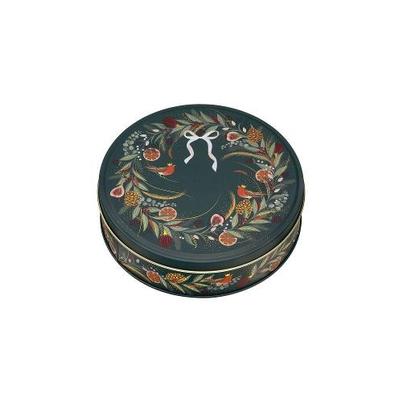 Sara Miller Christmas Wreath Round Tin