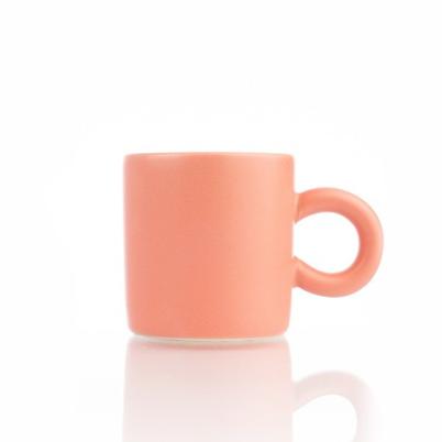 Siip Espresso Cup- Matte Pink With Round Handle