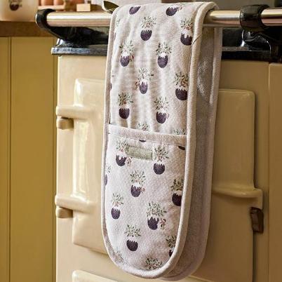 Sophie Allport Christmas Puddings Double Oven Glove