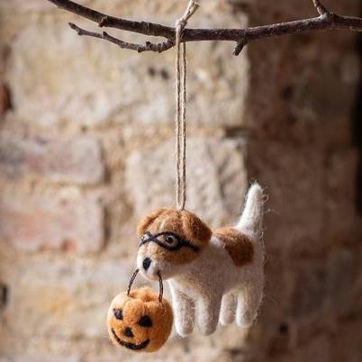 Sophie Allport Dora Dog Halloween Felt Bauble