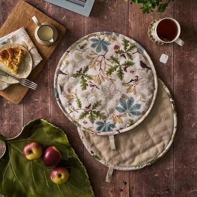 Sophie Allport Orchard Birds Circular Hob Cover