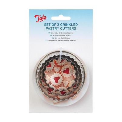 Tala Crinkled Pastry Cutters Set of 3 