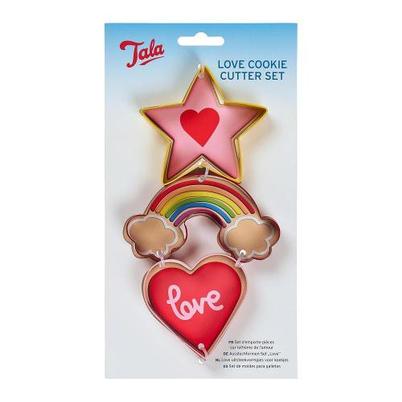 Tala Love Cutter Set Star Rainbow & Heart