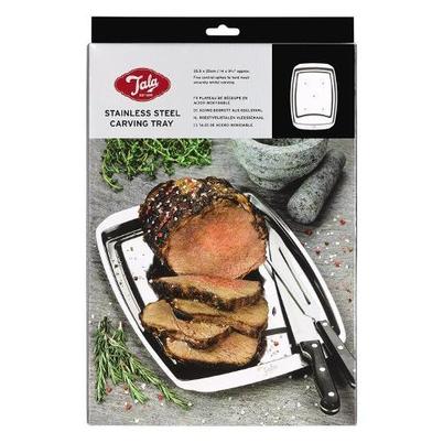 Tala Performance Carving Tray With Spikes Stainless Steel