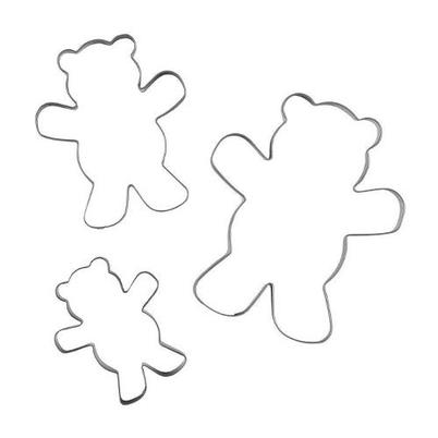 Tala Teddy Bear Cookie Cutter Set of 3