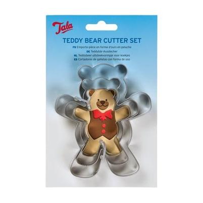 Tala Teddy Bear Cookie Cutter Set of 3