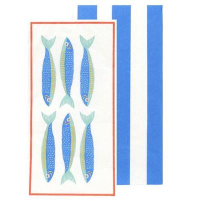 Talking Tables Bon Appetit Guest Napkin Fish