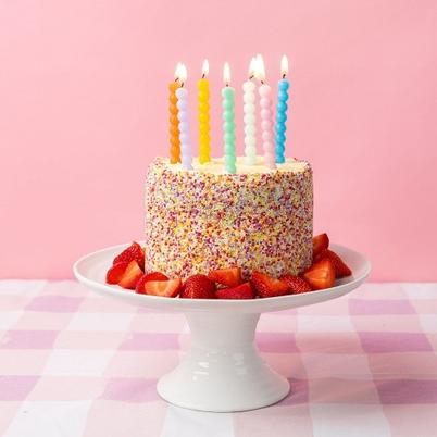 Talking Tables Brights Bobble Birthday Candles Pack of 8