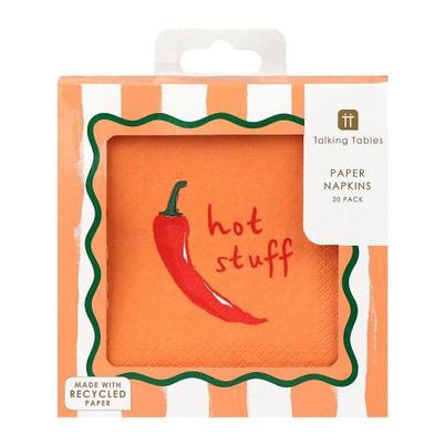 Talking Tables Hot Stuff Chilli Cocktail Paper Napkins