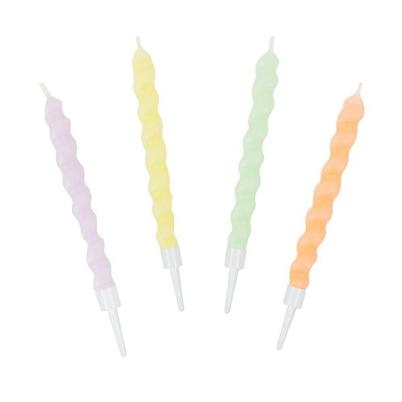 Talking Tables Pastel Twirl Birthday Candles 8pk