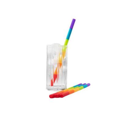 Taylor's Eye Witness Silicone Rainbow Straw Set of 4