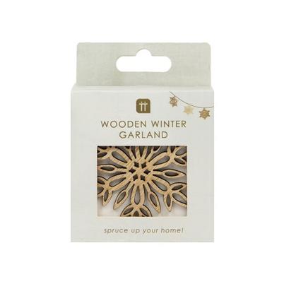 Talking Tables Wooden Snowflake Christmas Garland