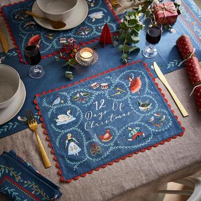 Ulster Weavers 12 Days of Christmas Cotton Placemats Pack of 2