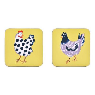 Ulster Weavers Chick Chicken Yellow Coasters Set of 4