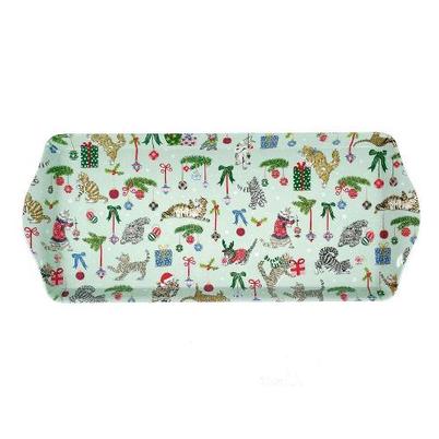 Ulster Weavers Christmas Cats Seafoam Tray