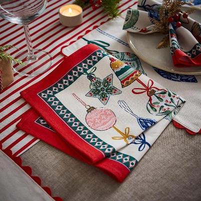 Ulster Weavers Christmas Ornaments Napkins Pack of 2