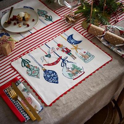 Ulster Weavers Christmas Ornaments Cotton Placemats Pack of 2