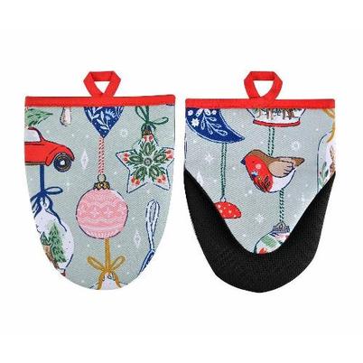Ulster Weavers Christmas Ornaments Microwave Mitts Pair